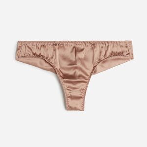 NWT Intimissimi Nude Silk Cheeky Briefs in Natural, Satin Pink, size Medium